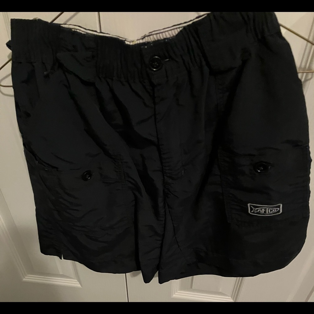 Size 28 black Aftco shorts